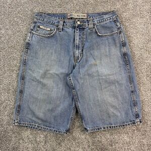 U.S. Polo‎ Assn. Denim Shorts Men's 33 Light Wash Baggy Wide Leg 12in Inseam
